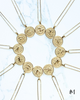 Gold plated zodiac sign horoscope necklaces