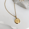 Circular Initial Necklace with Diamond