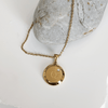 Circular Initial Necklace with Diamond