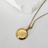 Circular Initial Necklace with Diamond