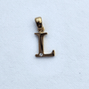 Stone Accented Initial Charm
