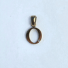 Stone Accented Initial Charm