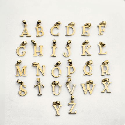 Stone Accented Initial Charm