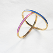 Pink and Blue Hinge Bracelet Set