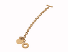 Jack and jill of America inspired toggle charm bracelet made of 18 karat gold plated stainless steel containing long live jack and jill quote