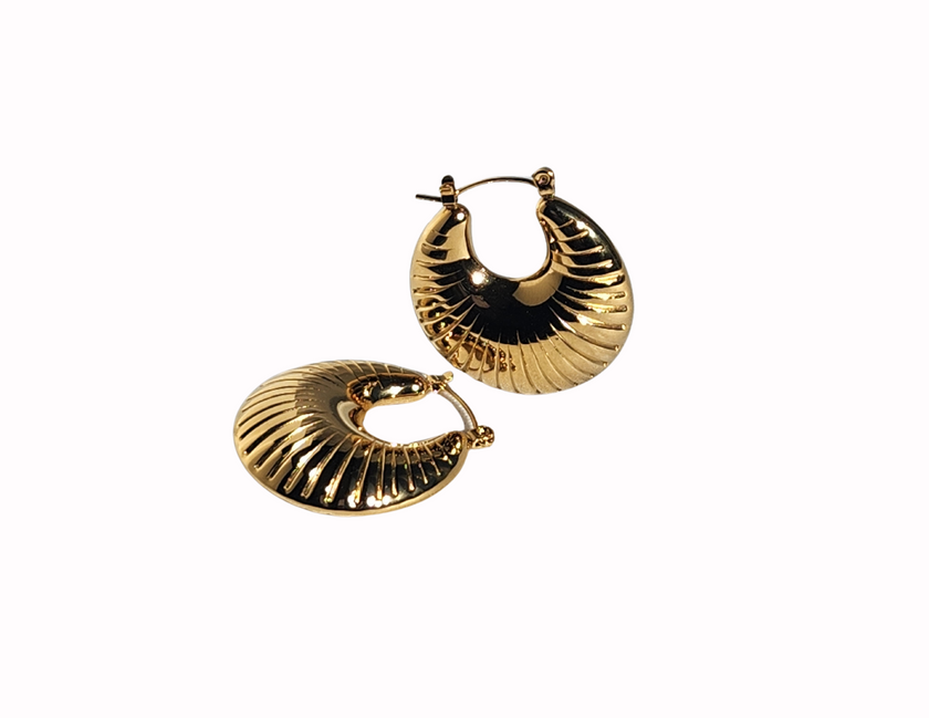 Textured Chunky Hoops