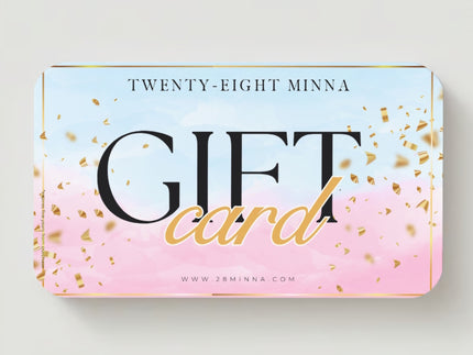 Pink and Blue Gift Card - Twenty-Eight Minna