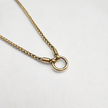 Spiga Wheat Chain Necklace with Classic Circular Annex Ring