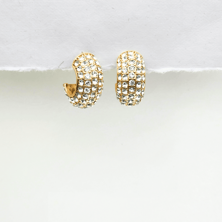 Stone Encrusted Semi-Hoops