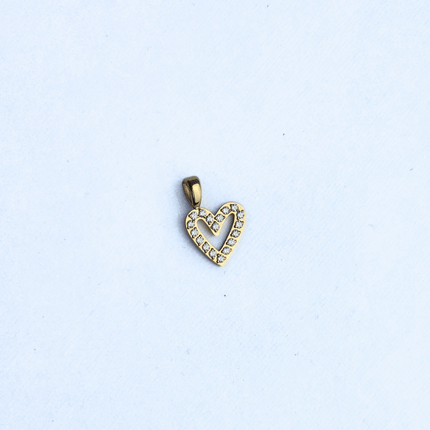 Stone Studded Heart Charm