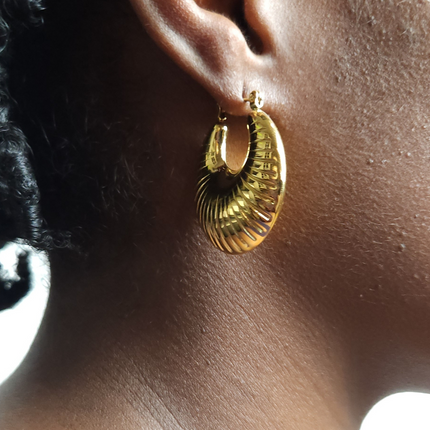Textured Chunky Hoops