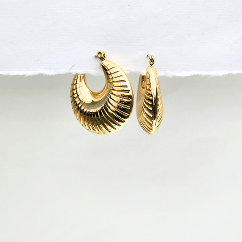 Textured Chunky Hoops