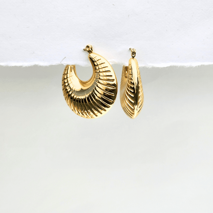 Textured Chunky Hoops