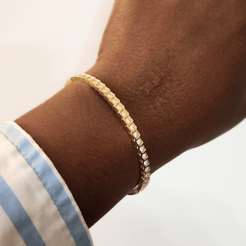 Celestial Pave Hinge Bracelet