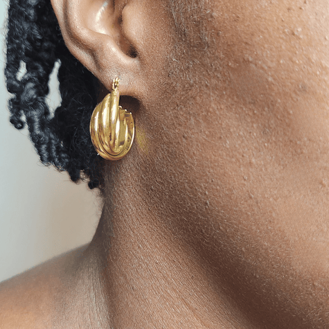 Twisted Chunky Hoops