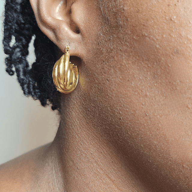 Twisted Chunky Hoops