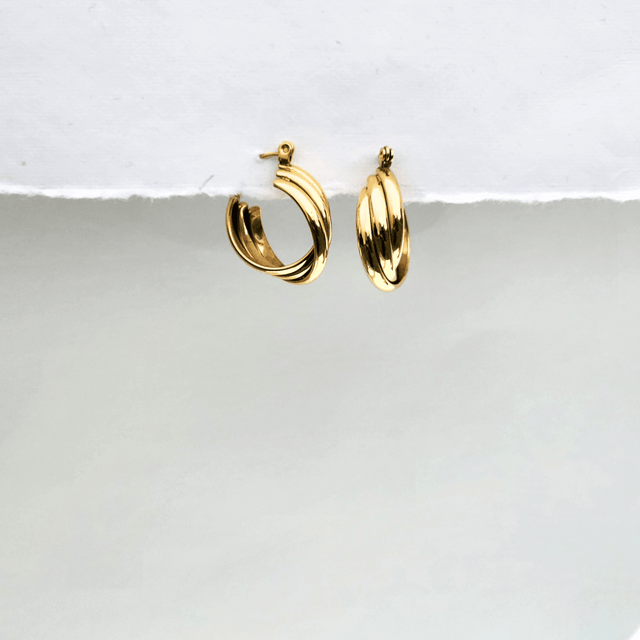 Twisted Chunky Hoops